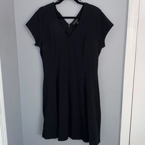 Banana Republic black, short sleeve, a-line, short dress in size 12